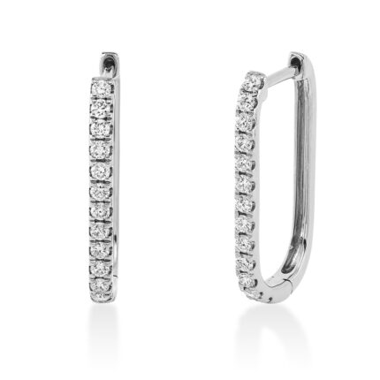 Creolen Weißgold 18kt 0,39 Diamantschmuck mit 26 Diamanten - 2S704