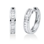 Creolen Weißgold 18kt 0,58 Diamantschmuck mit 26 Diamanten - 2W200