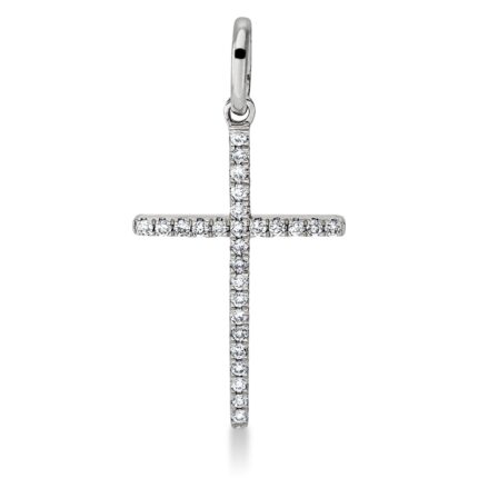 Anhänger Weißgold 18kt 0,06 Diamantschmuck mit 27 Diamanten - 3G481