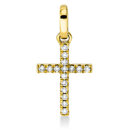 Anhänger Gelbgold 18kt 0,05 Diamantschmuck mit 16 Diamanten - 3G482