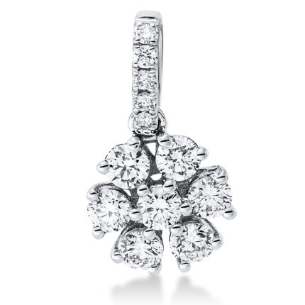 Anhänger Weißgold 18kt 0,32 Diamantschmuck mit 12 Diamanten - 3G491