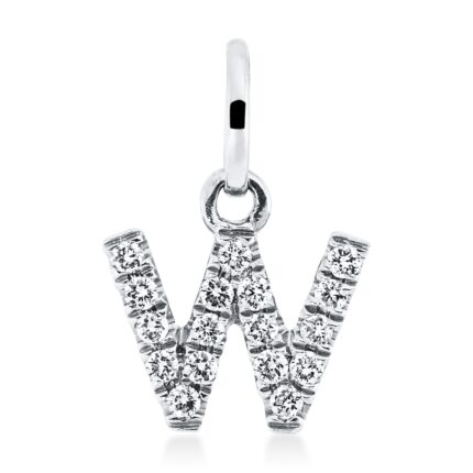 Anhänger Weißgold 18kt 0,07 Diamantschmuck mit 17 Diamanten - 3H103