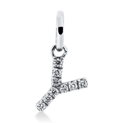 Anhänger Weißgold 18kt 0,04 Diamantschmuck mit 9 Diamanten - 3H104