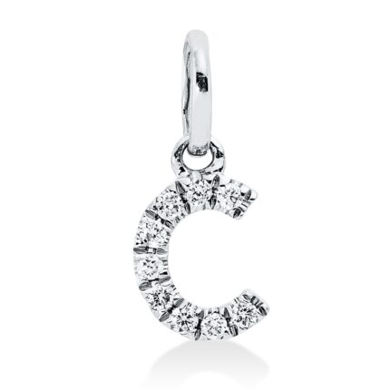 Anhänger Weißgold 18kt 0,04 Diamantschmuck mit 9 Diamanten - 3I411