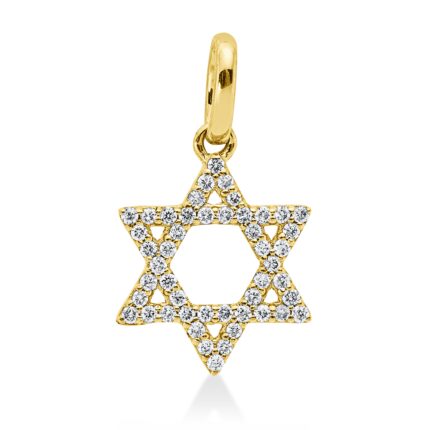 Anhänger Gelbgold 18kt 0,10 Diamantschmuck mit 48 Diamanten - 3I413