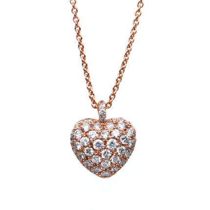 Collier Rosegold 18kt 0,71 Diamantschmuck mit 52 Diamanten - 4B998