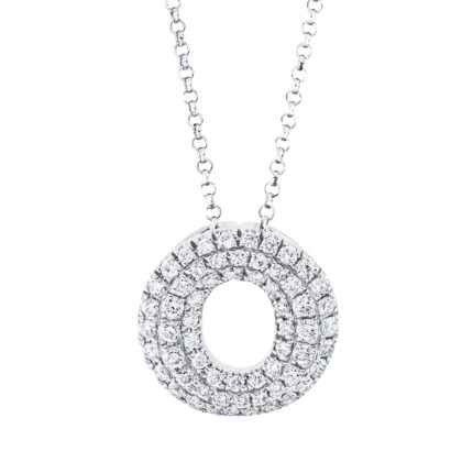 Collier Weißgold 18kt 0,40 Diamantschmuck mit 61 Diamanten - 4C927