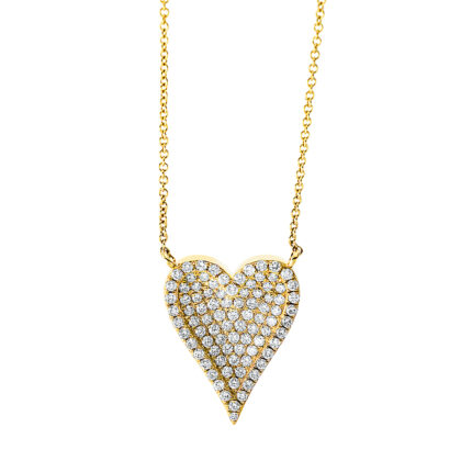 Collier Gelbgold 18kt 0,52 Diamantschmuck mit 89 Diamanten - 4I287