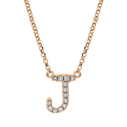 Collier Rosegold 18kt 0,06 Diamantschmuck mit 13 Diamanten - 4I941
