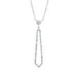 Collier Weißgold 18kt 0,14 Diamantschmuck mit 61 Diamanten - 4J328