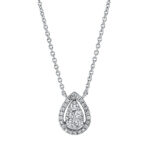 Collier Weißgold 18kt 0,29 Diamantschmuck mit 34 Diamanten - 4K252