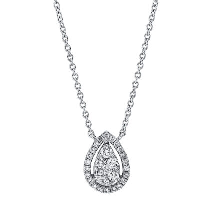 Collier Weißgold 18kt 0,29 Diamantschmuck mit 34 Diamanten - 4K252