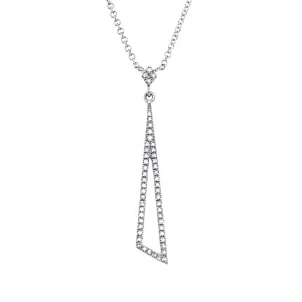 Collier Weißgold 18kt 0,13 Diamantschmuck mit 52 Diamanten - 4O305