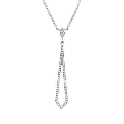 Collier Weißgold 18kt 0,13 Diamantschmuck mit 59 Diamanten - 4O307