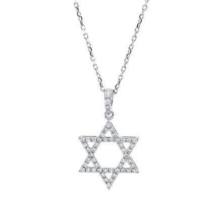 Collier Weißgold 18kt 0,27 Diamantschmuck mit 52 Diamanten - 4O820