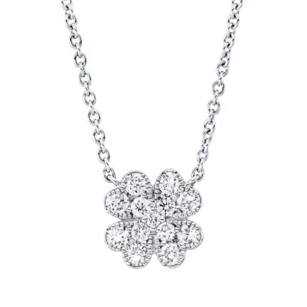 Collier Weißgold 18kt 0,33 Diamantschmuck mit 17 Diamanten - 4O839