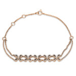Armband Rosegold 18kt 0,40 Diamantschmuck mit 165 Diamanten - 5B866