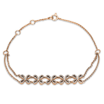 Armband Rosegold 18kt 0,40 Diamantschmuck mit 165 Diamanten - 5B866