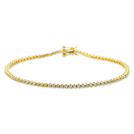 Armband Gelbgold / Weißgold 18kt 0,45 Diamantschmuck mit 87 Diamanten - 5C183