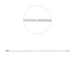 Armband Weißgold 18kt 0,90 Diamantschmuck mit 100 Diamanten - 5D437