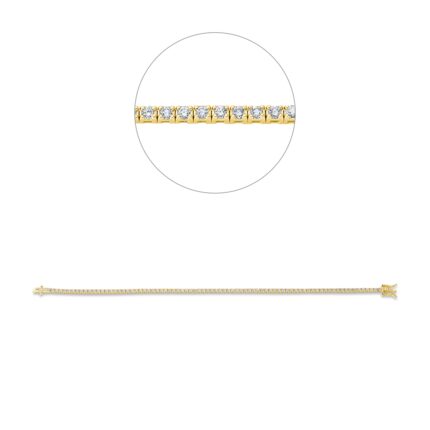 Armband Gelbgold 18kt 1,30 Diamantschmuck mit 82 Diamanten - 5D670