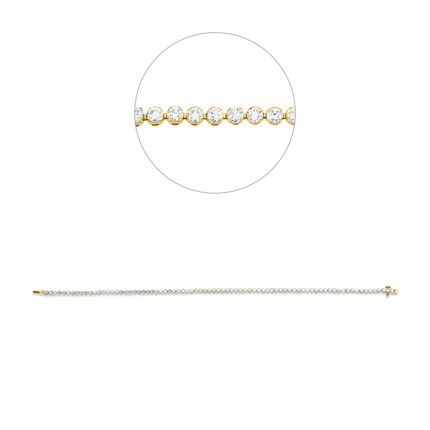 Armband Gelbgold 18kt 1,64 Diamantschmuck mit 79 Diamanten - 5E714