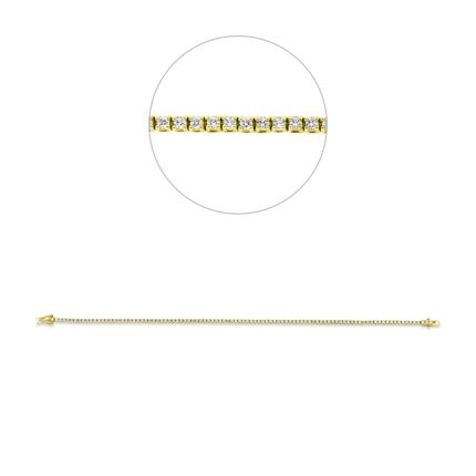 Armband Gelbgold 18kt 1,00 Diamantschmuck mit 98 Diamanten - 5F119
