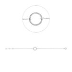 Armband Weißgold 18kt 0,07 Diamantschmuck mit 28 Diamanten - 5F351