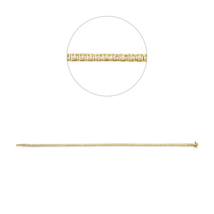 Armband Gelbgold 18kt 0,47 Diamantschmuck mit 87 Diamanten - 5F671