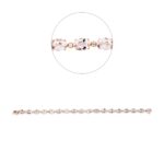 Armband Rosegold 18kt 0,29 Diamantschmuck Farbstein 11,7 ct - 5F923