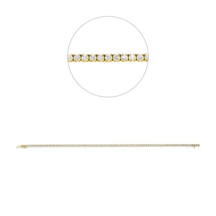 Armband 4er-Krappe Gelbgold 18kt 0,93 Diamantschmuck mit 100 Diamanten - 5G037