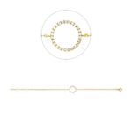 Armband Gelbgold 18kt 0,14 Diamantschmuck mit 26 Diamanten - 5G187