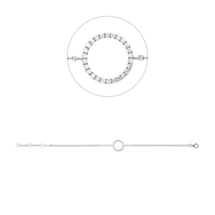 Armband Weißgold 18kt 0,14 Diamantschmuck mit 26 Diamanten - 5G187