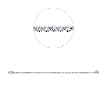 Armband Weißgold 18kt 1,63 Diamantschmuck mit 56 Diamanten - 5G260