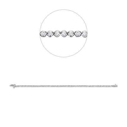 Armband Weißgold 18kt 1,47 Diamantschmuck mit 65 Diamanten - 5G274